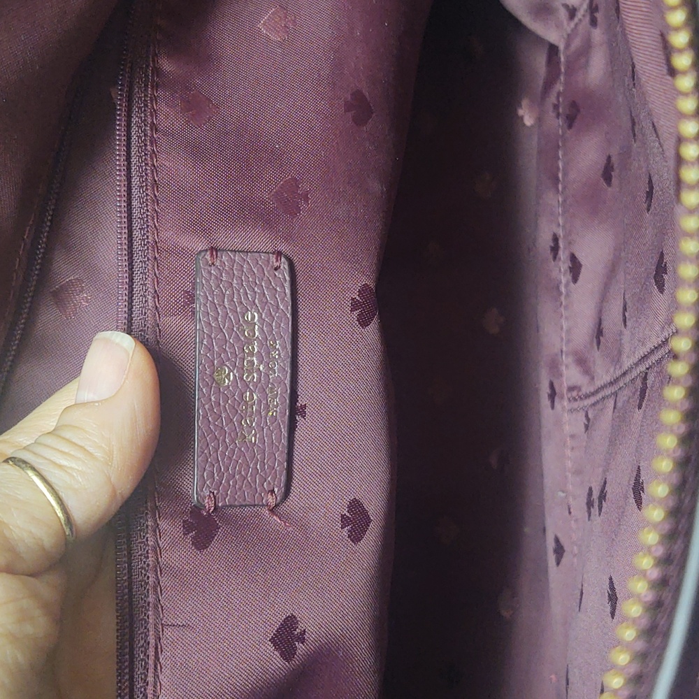 Kate Spade~Monet Large Compartment Tote~Deep Berry~EUC! - Picture 15 of 17